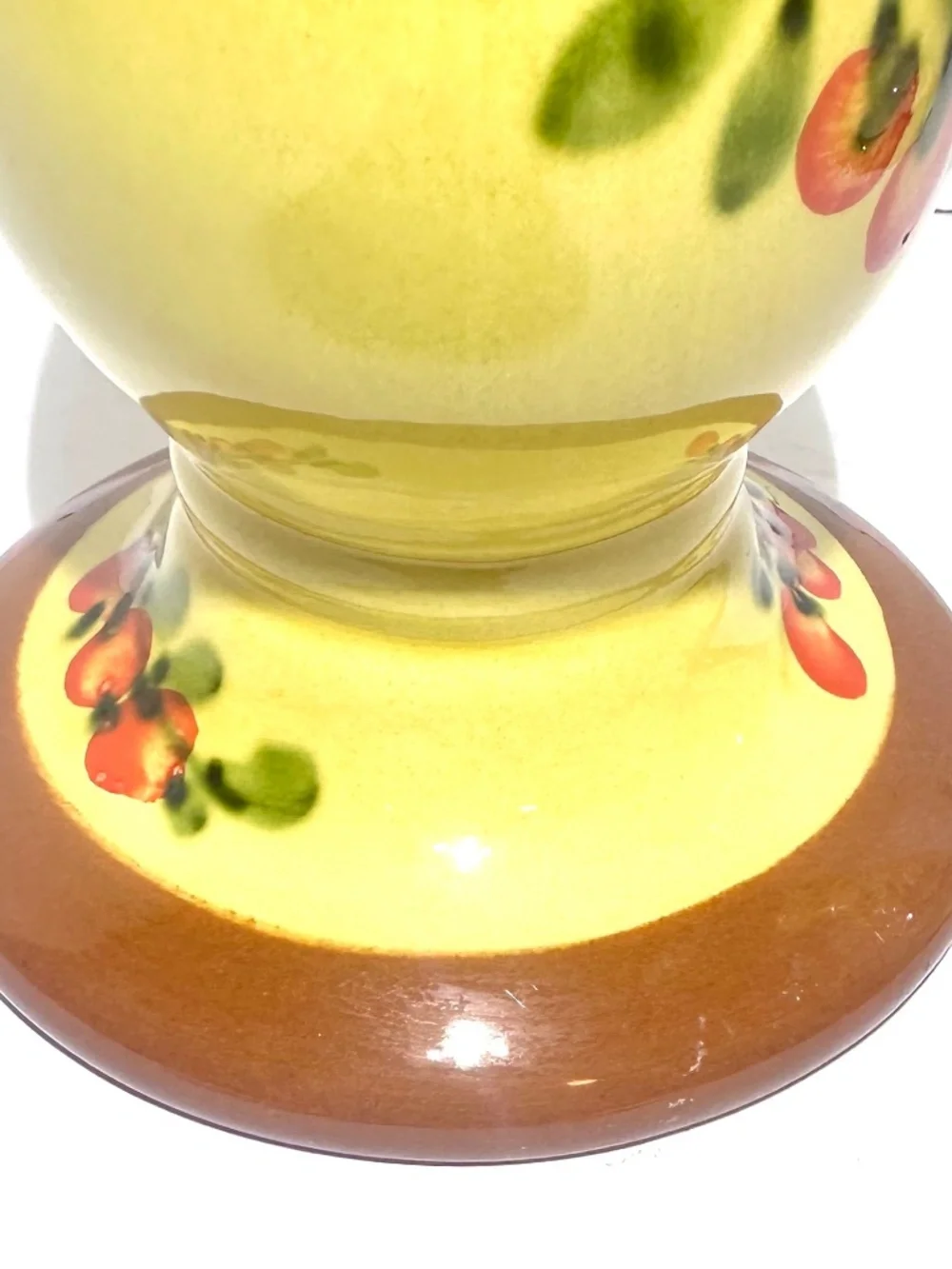 Vintage Pizzato Italian Ceramic Candlestick Holders Pair Hand Painted Floral